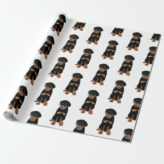 Papel De Regalo Cachorro Rottweiler