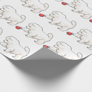 Papel De Regalo Cachorro samoyado