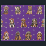 Papel De Regalo Cachorros adorables 1 Navidad feriado en morado<br><div class="desc">¡Los cachorros en papel de envoltura vacacional entretendrán y deleitarán a quien se los regalen! El papel de envoltura de calidad y admirable será tu favorito. Busque todos nuestros productos de cachorro de vacaciones en nuestras Felices Fiestas, Ornamentos de raza de perro y Colecciones de enseres y accesorios de vacaciones....</div>