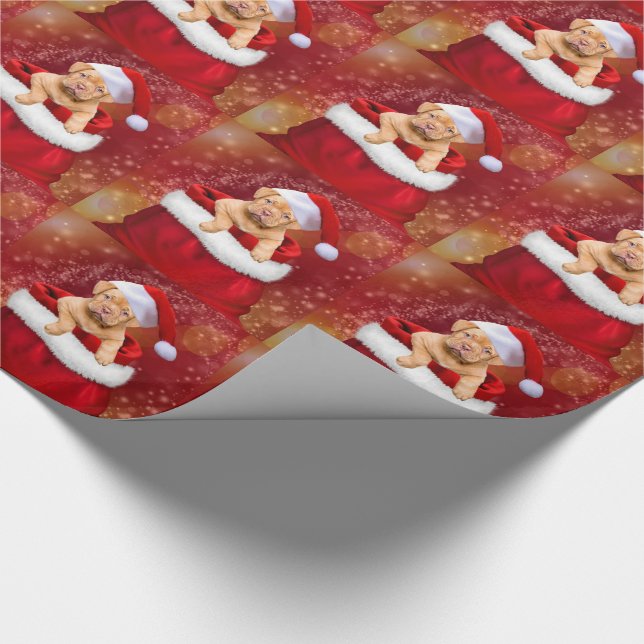 Papel De Regalo Cachorros de Navidad (Esquina)