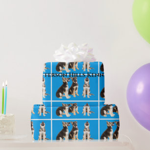 Papel De Regalo Cachorros de pastores alemanes personalizados
