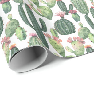 Papel De Regalo Cacti del desierto  Tema del desierto