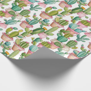 Papel De Regalo Cacti moderno con estampado