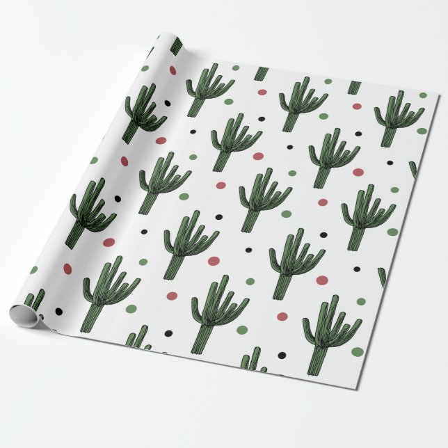 Papel De Regalo Cactus (Desenrollado)