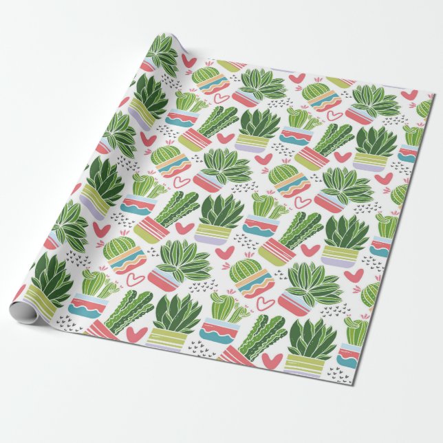 Papel De Regalo Cactus (Desenrollado)