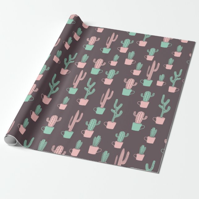 Papel De Regalo Cactus (Desenrollado)