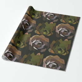 Papel De Regalo Cactus Green Botanical Cactus