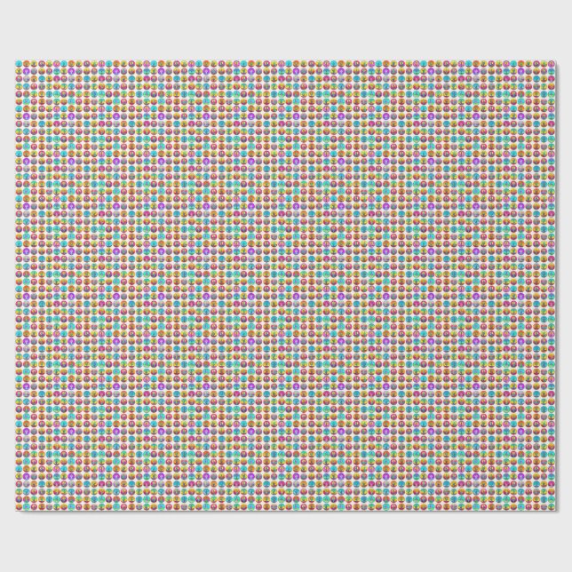 Papel De Regalo Cactus pop art suculentas plantas jardinería (Superficie plana)