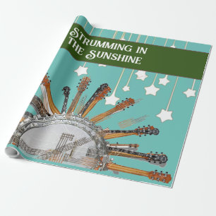 PAPEL DE REGALO CADENAS DE GUITARRA AL SOL