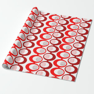 Papel De Regalo Cadenas de ovario rojo