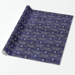 Papel De Regalo Caer en la muerte de Moth y Skulls