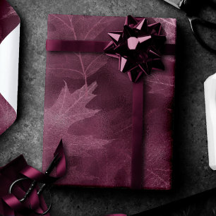 Papel De Regalo Caer enamorada del otoño   Tono de joyas de mora