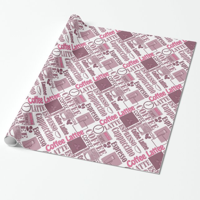 Papel De Regalo Café de amor (Desenrollado)