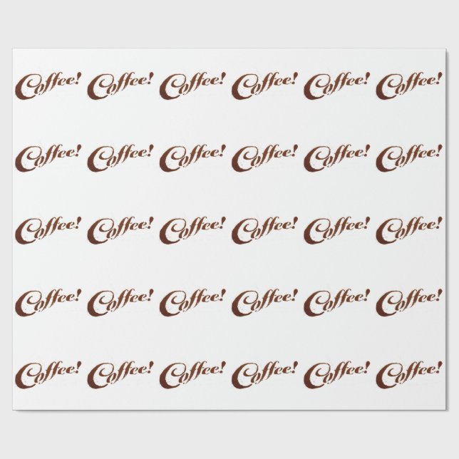 Papel de regalo - Café de restos de café (Superficie plana)