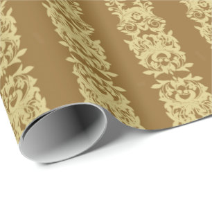 Papel De Regalo Café dorado
