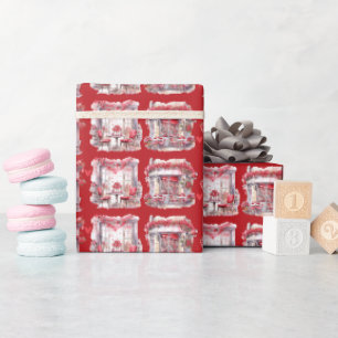 Papel De Regalo Café El día de San Valentín Rojo Romántico