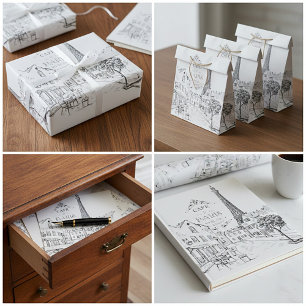 Papel De Regalo Café París