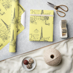 Papel De Regalo Cafe Paris Wrapping Paper