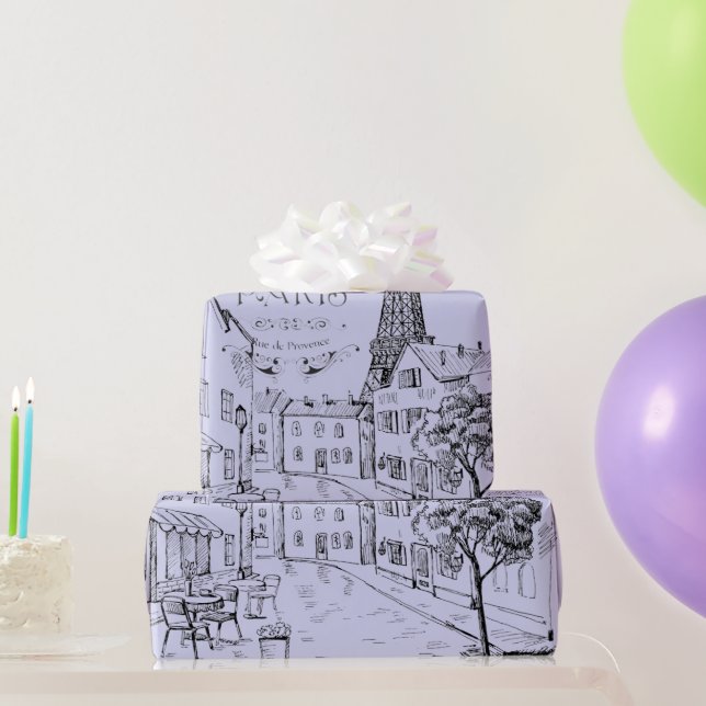 Papel De Regalo Cafe Paris Wrapping Paper (Regalos de fiesta)
