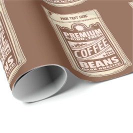 Papel De Regalo Café poster de café premium frijol café Barista