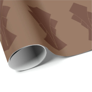Papel De Regalo Café y Fantail Brown