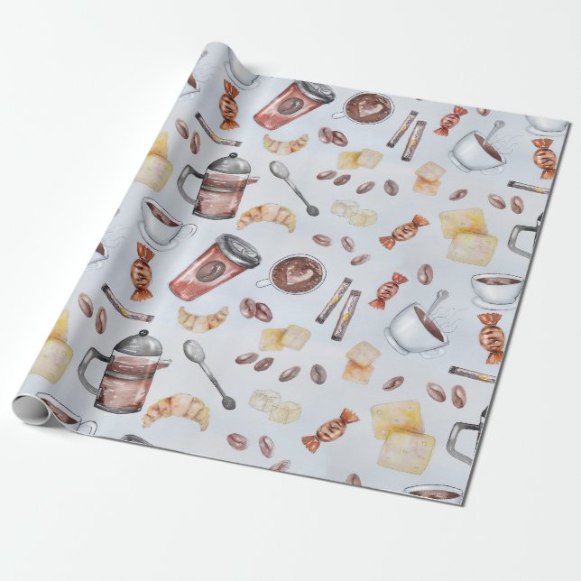 Papel De Regalo Cafeína de café de la cafeína (Desenrollado)