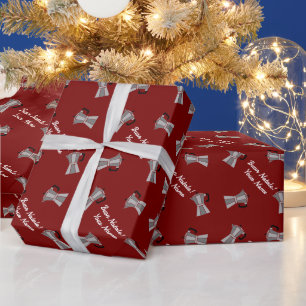 Papel De Regalo Cafetera italiana Moka Buon Natale divertida Navid