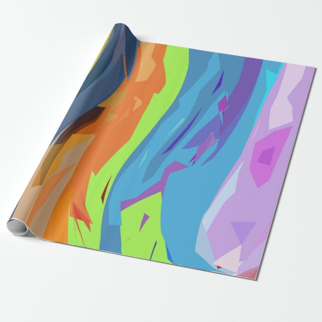 Papel De Regalo Caída de agua fría (Desenrollado)