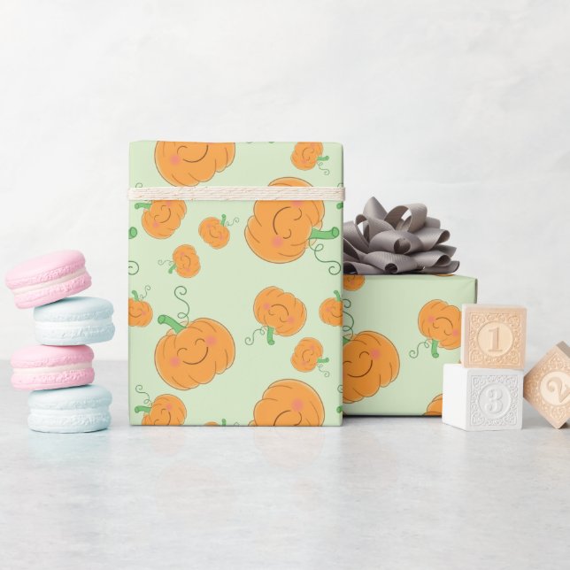 Papel De Regalo Caída de calabaza Baby Shower Cum (Baby Shower)