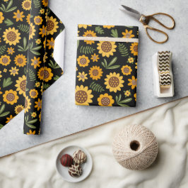 Papel De Regalo Caída de la naturaleza Girasol