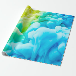 Papel De Regalo Caída de tinta en el fondo del agua abstracto, fon