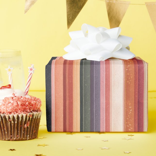 Papel De Regalo Caída estacional a rayas (Fiesta de cumpleaños )