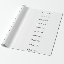 PAPEL DE REGALO CAJA DE CARBÓN