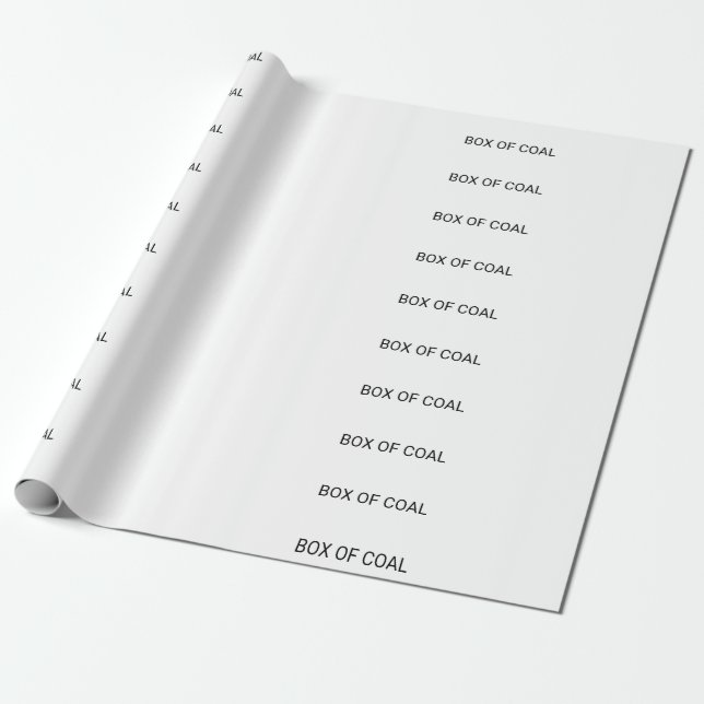 PAPEL DE REGALO CAJA DE CARBÓN (Desenrollado)