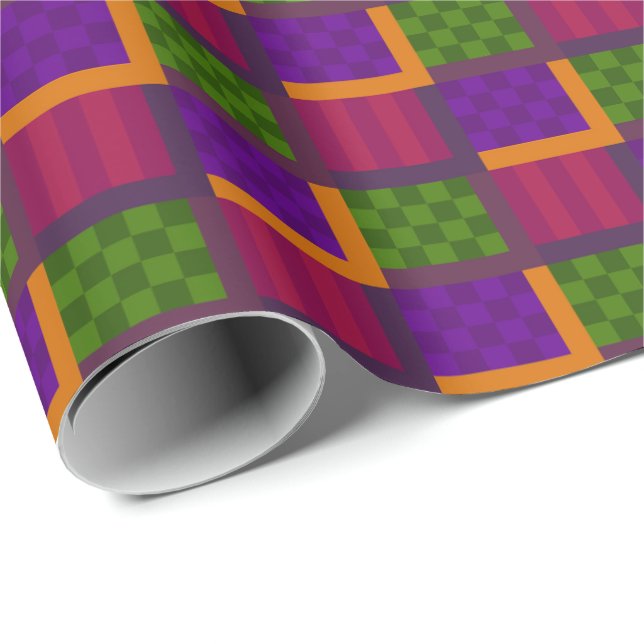 Papel De Regalo Cajas con patrones abstractos (Esquina del rollo)