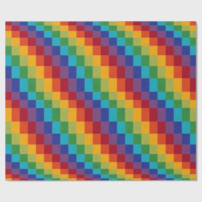 Papel De Regalo Cajas de arcoiris (Superficie plana)