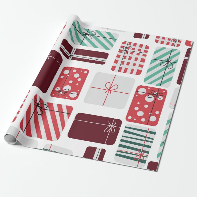 Papel De Regalo Cajas de regalo festivas Patrón sin problemas (Desenrollado)