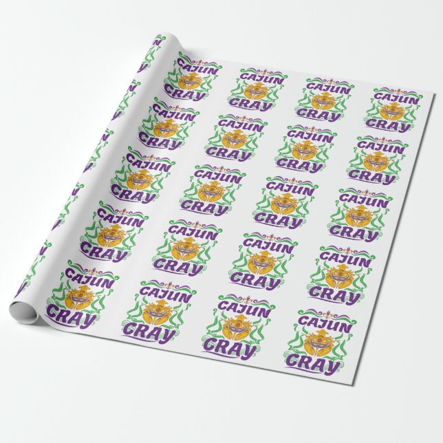 Papel De Regalo Cajun Cray Crawfish Hervir Louisiana Nueva Orleans (Desenrollado)