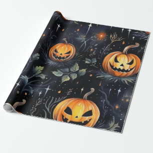 Papel De Regalo Calabaza acuática de Halloween