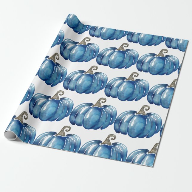 Papel De Regalo Calabaza de Día de Acción de Gracias (Desenrollado)