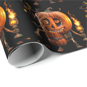 Papel De Regalo Calabaza de Halloween
