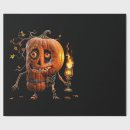 Papel De Regalo Calabaza de Halloween