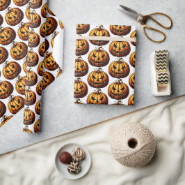 Papel De Regalo Calabaza de Halloween