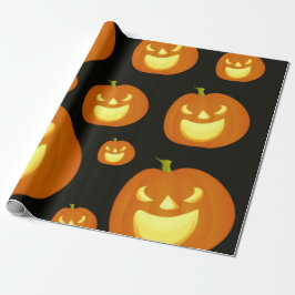 Papel De Regalo Calabaza de Halloween Spooky