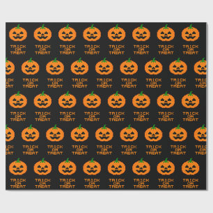 PAPEL DE REGALO CALABAZA DE HALLOWEEN - TRUCO O TRATO