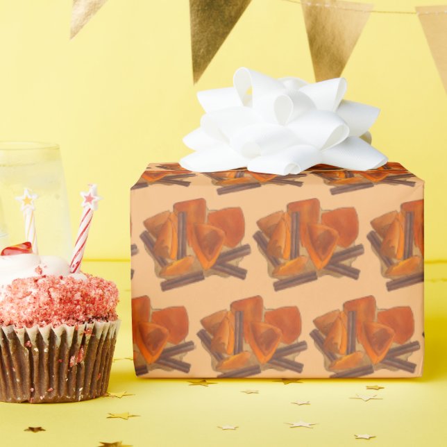 Papel De Regalo Calabaza en Tacha, postre de calabaza mexicana con (Fiesta de cumpleaños )