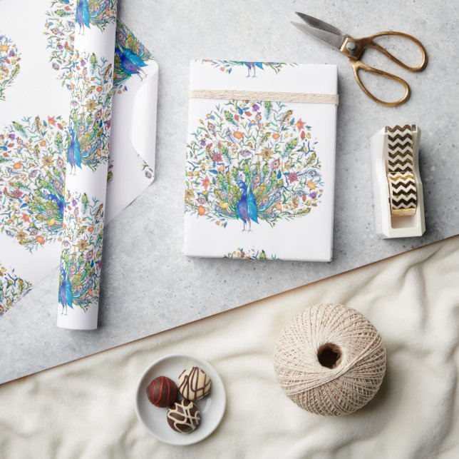 Papel De Regalo Calabaza floral acuática (Artesanía)