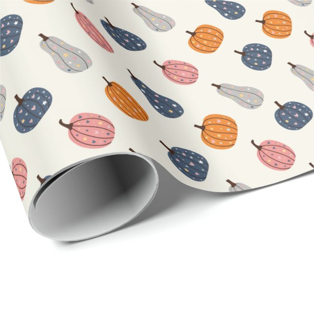 Papel De Regalo Calabazas (Esquina del rollo)