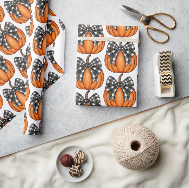 Papel De Regalo Calabazas con manchas de búfalo (Artesanía)