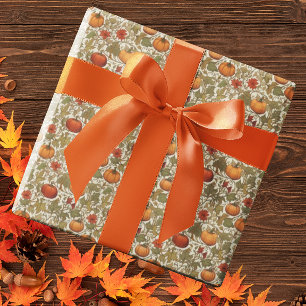 Papel De Regalo Calabazas de Acción de Gracias de otoño de William